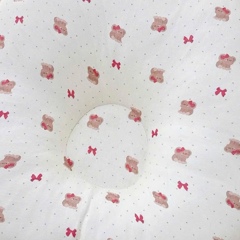 Gối chữ u cho bé vải xô Muslin Bunny đa năng làm gối đầu, gối chặn, gối ôm giúp bé ngủ ngon chống giật mình, chống bẹp đầu