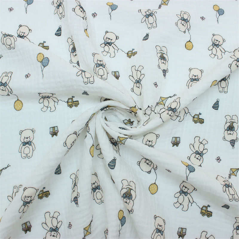 Gối chữ u cho bé vải xô Muslin Bunny đa năng làm gối đầu, gối chặn, gối ôm giúp bé ngủ ngon chống giật mình, chống bẹp đầu
