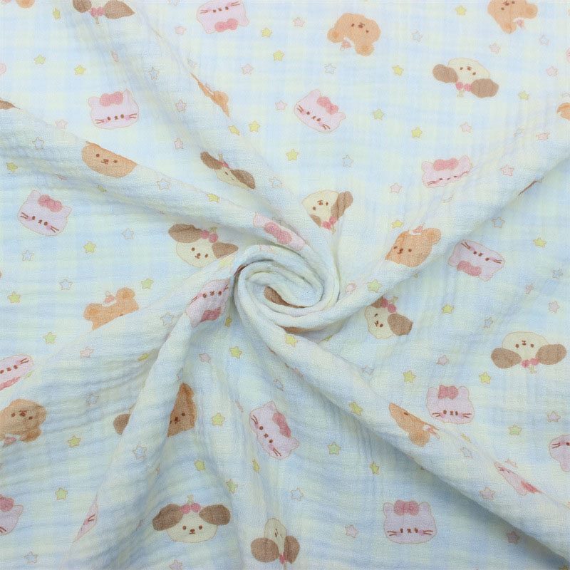 Gối chữ u cho bé vải xô Muslin Bunny đa năng làm gối đầu, gối chặn, gối ôm giúp bé ngủ ngon chống giật mình, chống bẹp đầu