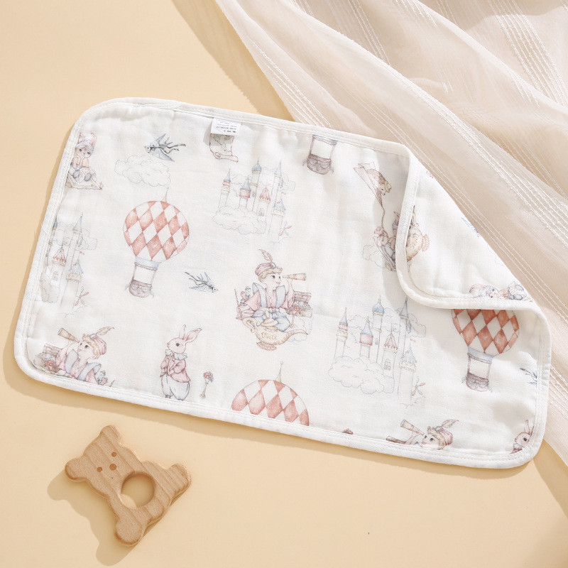 Gối lót đầu cho bé sơ sinh sợi tre 8 lớp kích thước 30x50cm
