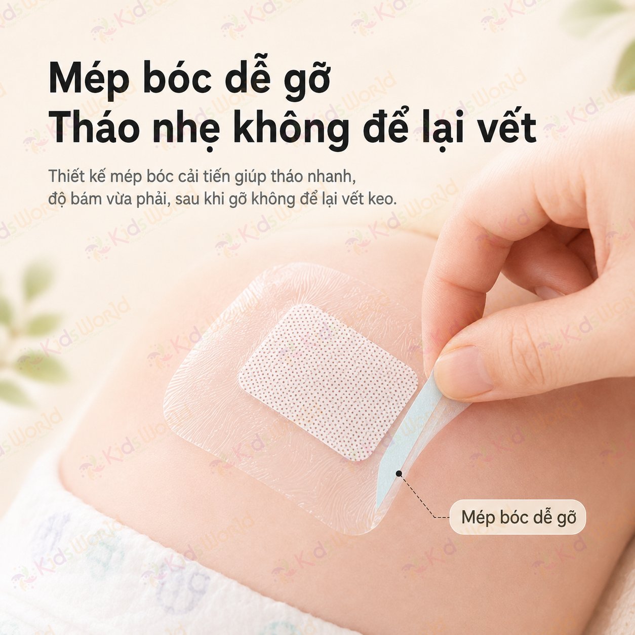 Hộp 10 miếng dán bảo vệ rốn chống nước WAI Baby belly button patch cho bé sơ sinh, tiệt trùng EO, chống thấm PU, dùng khi tắm gội, bơi lội, sau tiêm và che phủ vùng da cần bảo vệ