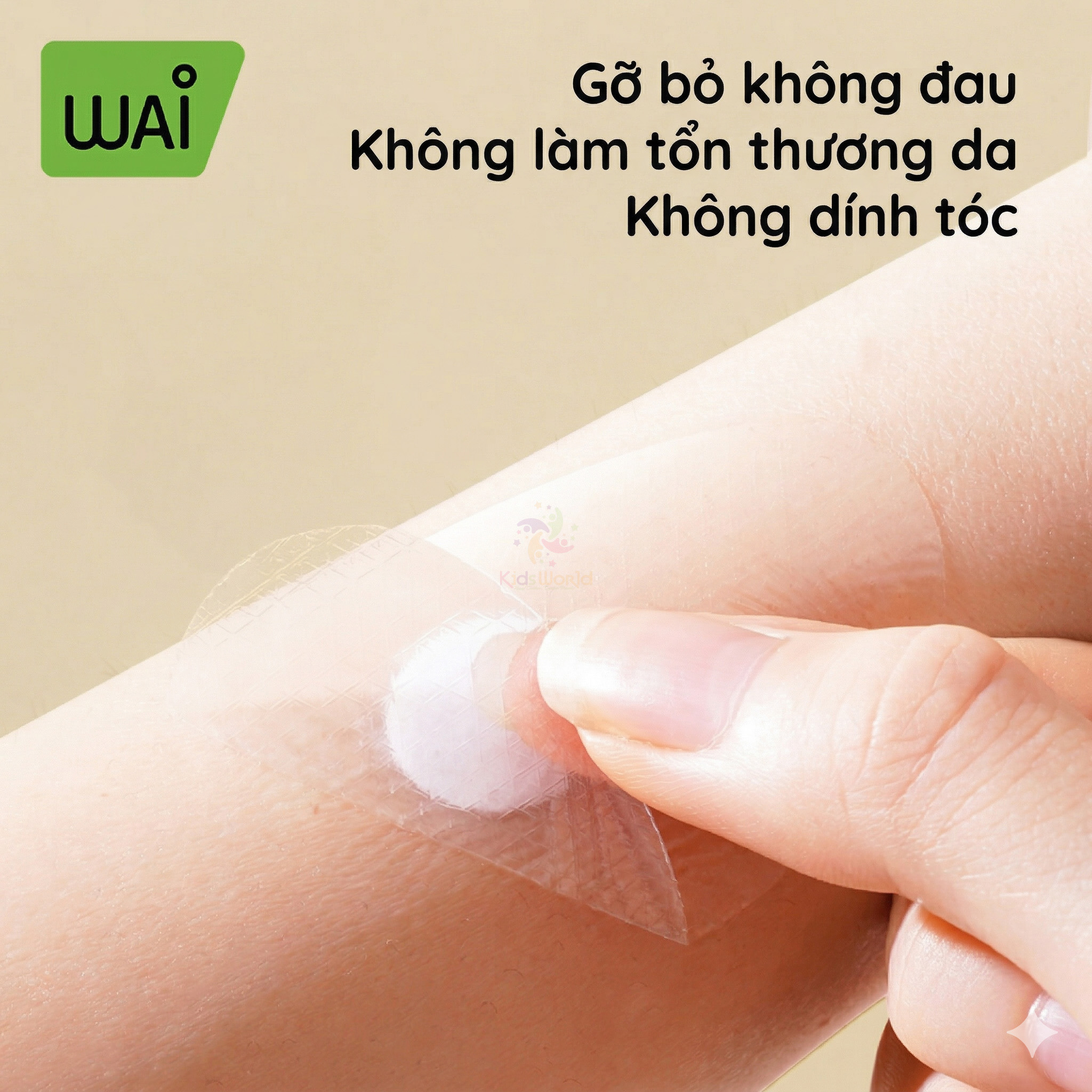 Hộp 30 miếng dán tai chống nước cho bé Wai Silicone Ear Patch bảo vệ toàn diện, êm ái như da thật