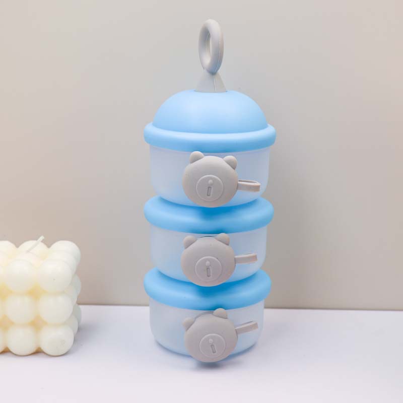 Hộp chia sữa bột cho bé 3 tầng Only có quai cầm chất liệu nhựa PP an toàn đựng đồ ăn dặm
