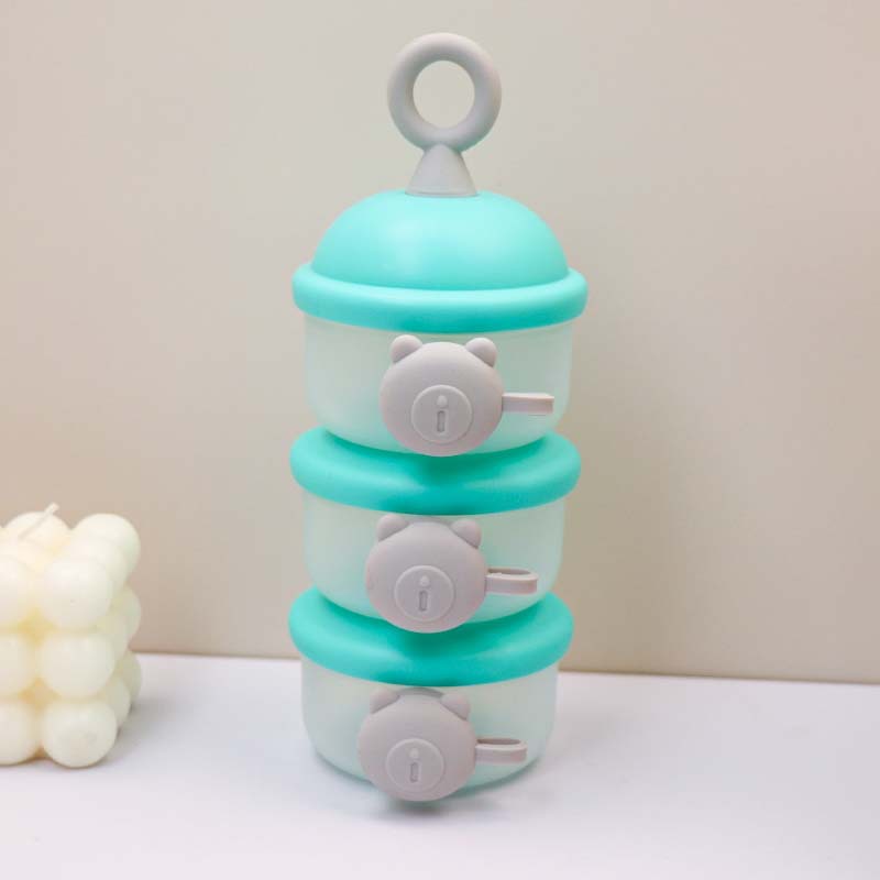 Hộp chia sữa bột cho bé 3 tầng Only có quai cầm chất liệu nhựa PP an toàn đựng đồ ăn dặm