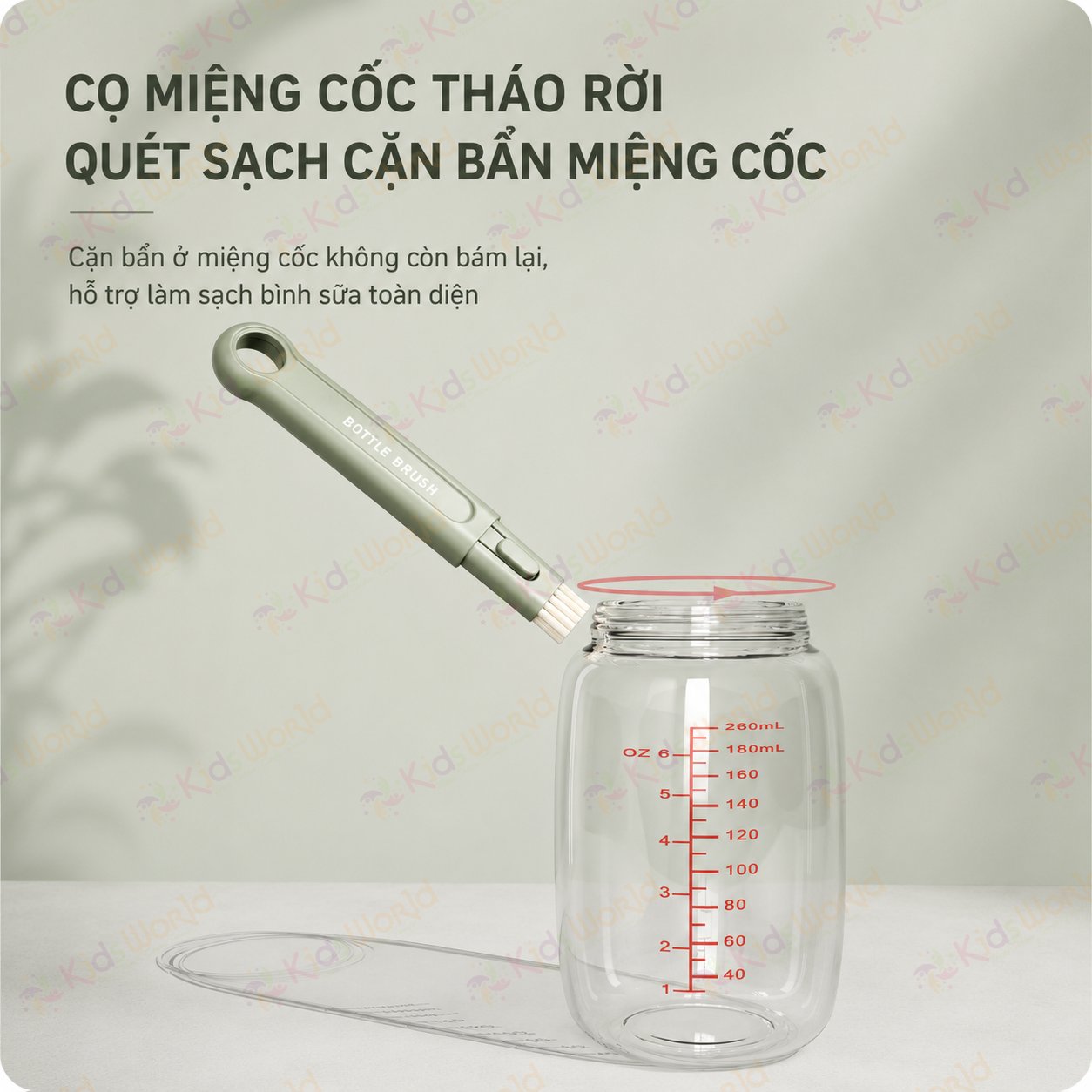 Hộp cọ rửa bình sữa silicone 6in1 gấp gọn tiện mang theo, bộ cọ vệ sinh bình sữa đa năng dùng cho bình sữa, núm ti, ống hút, miệng cốc