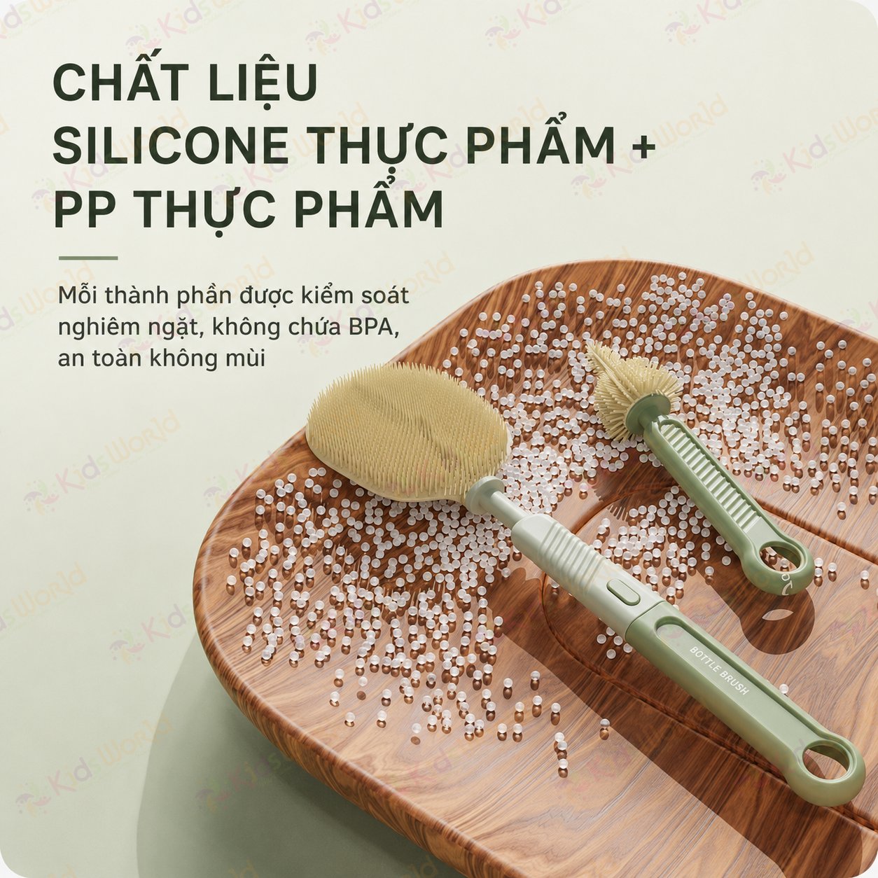 Hộp cọ rửa bình sữa silicone 6in1 gấp gọn tiện mang theo, bộ cọ vệ sinh bình sữa đa năng dùng cho bình sữa, núm ti, ống hút, miệng cốc