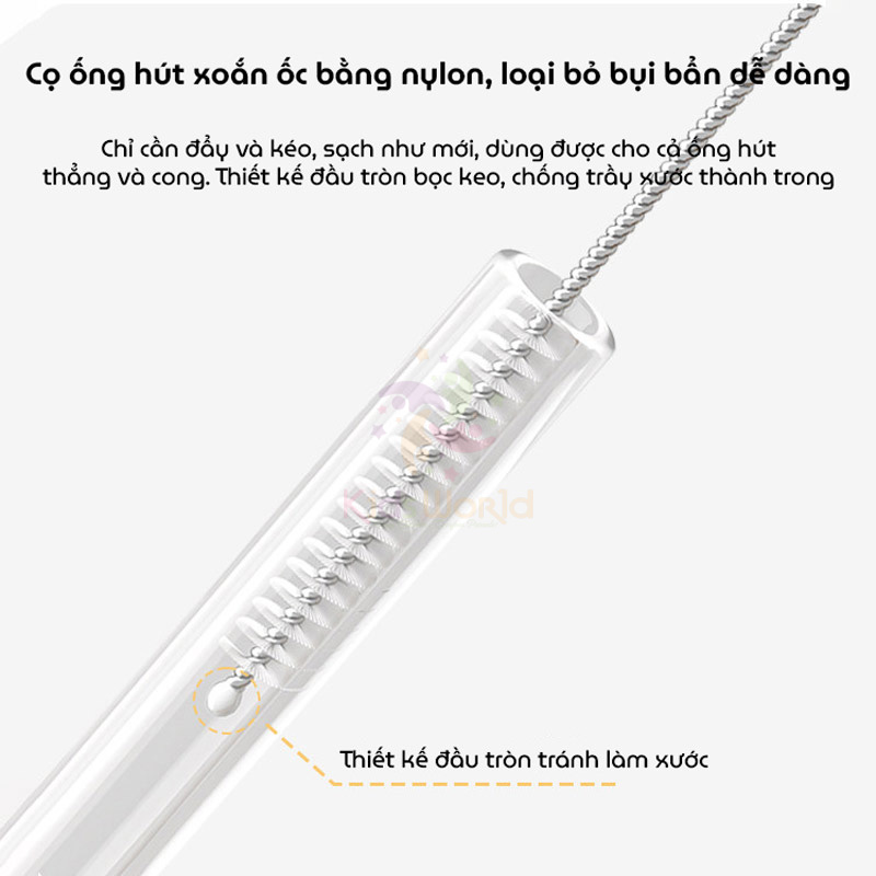Hộp cọ rửa vệ sinh bình sữa Youkebei 6in1 hình chú cún chất liệu silicon cao cấp nhỏ gọn tiện lợi cho mẹ và bé