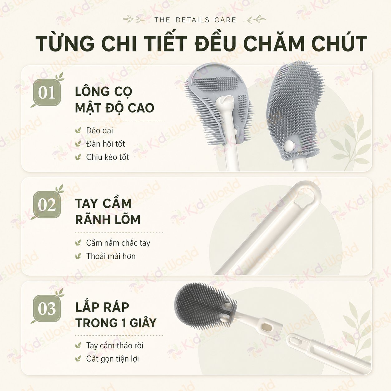 Hộp cọ rửa vệ sinh bình sữa Youkebei 6in1 hình chú cún chất liệu silicon cao cấp nhỏ gọn tiện lợi cho mẹ và bé