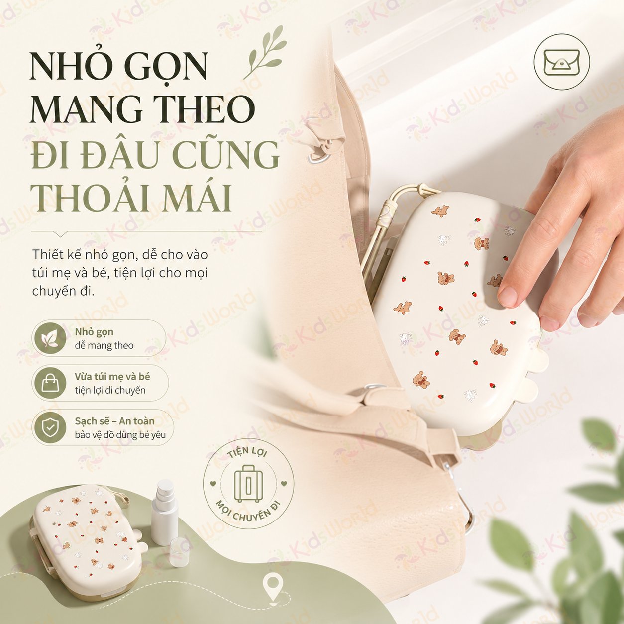 Hộp cọ rửa vệ sinh bình sữa Youkebei 6in1 hình chú cún chất liệu silicon cao cấp nhỏ gọn tiện lợi cho mẹ và bé