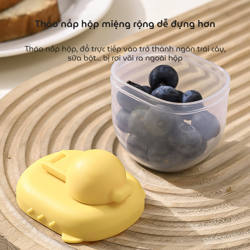 Hộp đựng sữa bột cho bé Little Duck Milk Powder dung tích 70ml chất liệu nhựa PP cao cấp an toàn