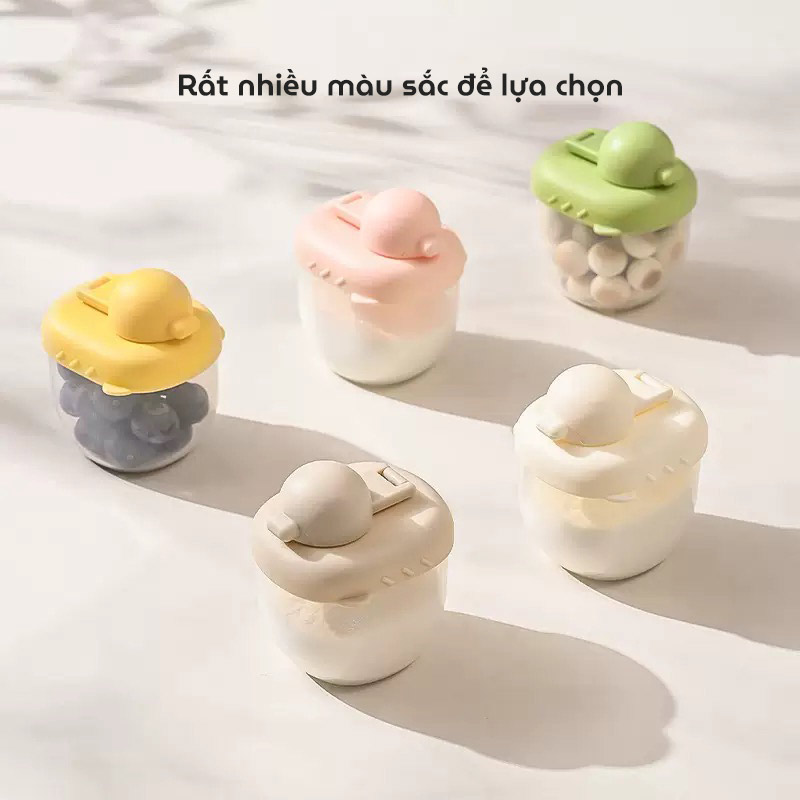Hộp đựng sữa bột cho bé Little Duck Milk Powder dung tích 70ml chất liệu nhựa PP cao cấp an toàn
