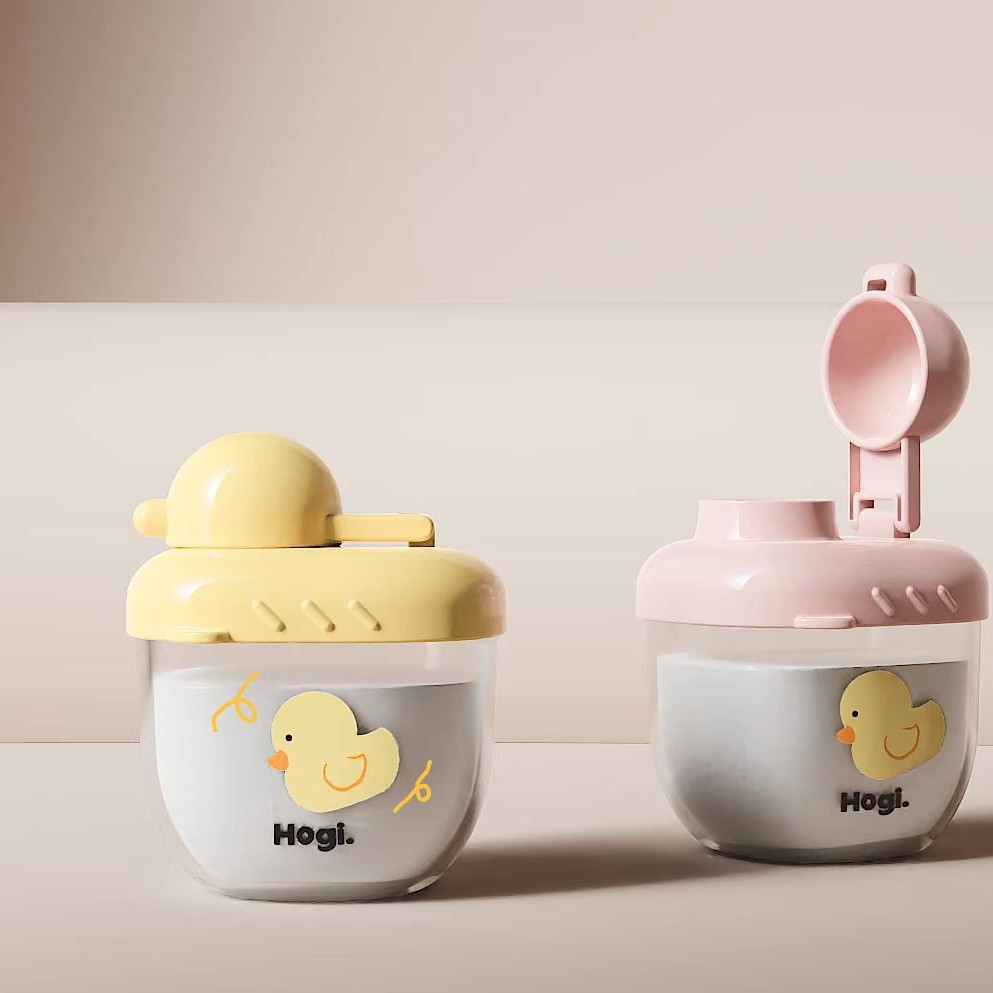 Hộp đựng sữa bột cho bé Little Duck Milk Powder dung tích 70ml chất liệu nhựa PP cao cấp an toàn
