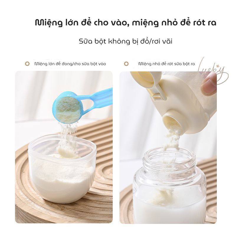Hộp đựng sữa bột cho bé Little Duck Milk Powder dung tích 70ml chất liệu nhựa PP cao cấp an toàn