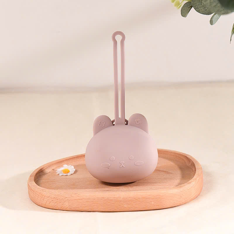 Hộp đựng ti giả cho bé KidsWorld hình thú chất liệu silicon cao cấp thiết kế móc treo thuận tiện mang theo khi đi ra ngoài