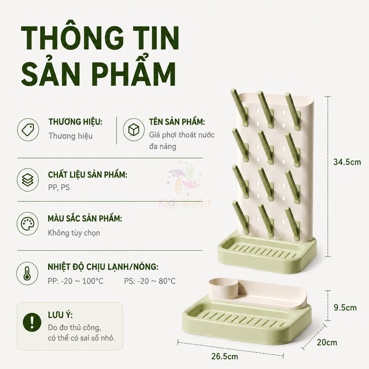 Giá úp bình sữa có nắp đậy cao cấp giá úp bình sữa đa năng, chống bụi, kháng khuẩn, an toàn cho bé