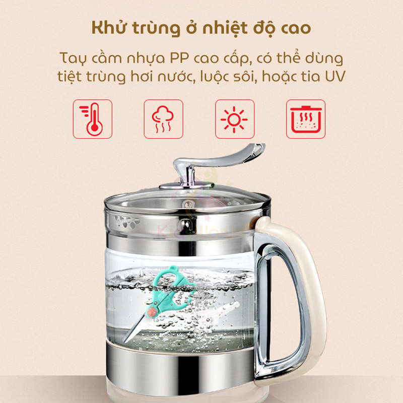 Kéo cắt thực phẩm thép không rỉ hình gấu cho bé ăn dặm và người niềng răng tiện lợi