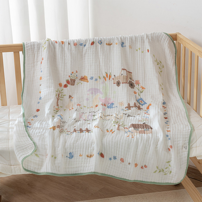 Khăn tắm sợi tre 6 lớp 110x110cm Bamboo Cotton khăn xô cao cấp chăn đắp cho bé sơ sinh mềm mại êm ái
