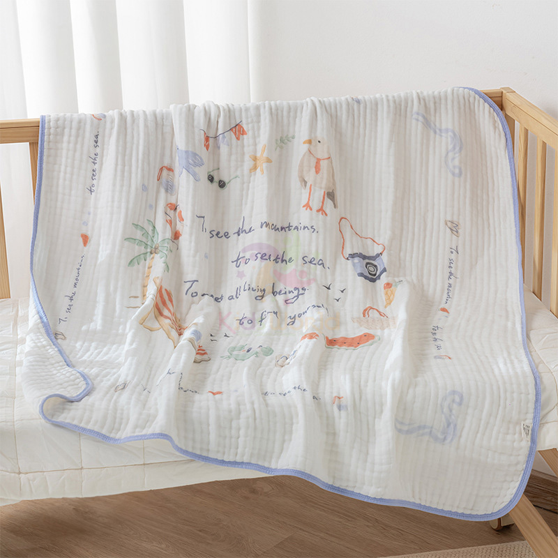 Khăn tắm sợi tre 6 lớp 110x110cm Bamboo Cotton khăn xô cao cấp chăn đắp cho bé sơ sinh mềm mại êm ái