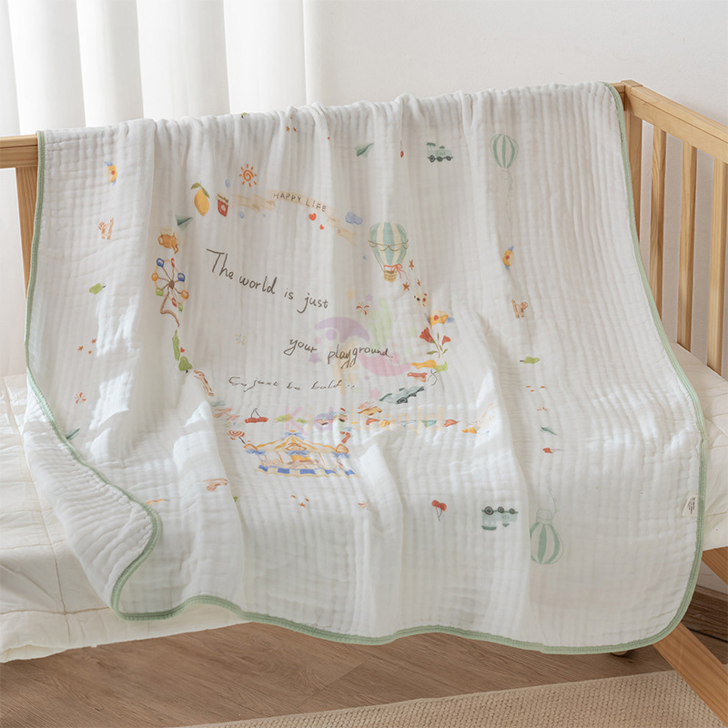 Khăn tắm sợi tre 6 lớp 110x110cm Bamboo Cotton khăn xô cao cấp chăn đắp cho bé sơ sinh mềm mại êm ái