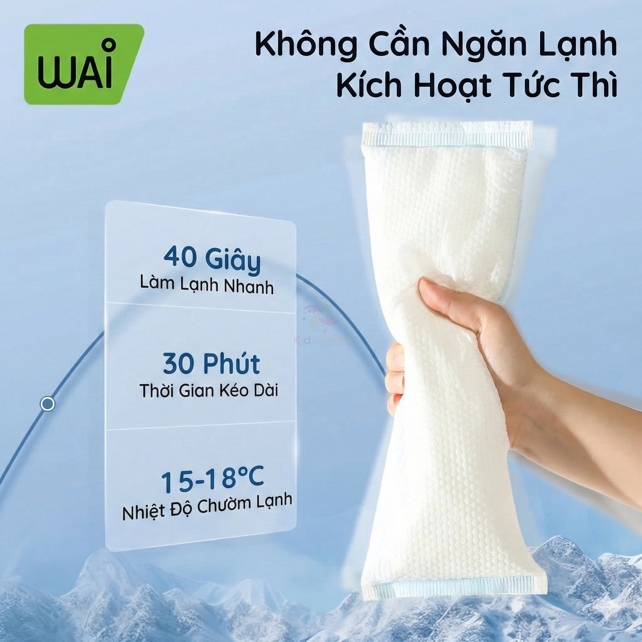 Miếng chườm lạnh dùng 1 lần cho mẹ sau sinh Wai Puerpera Cold Compress Pad / Madical Ice Pads chăm sóc vết rạch tầng sinh môn