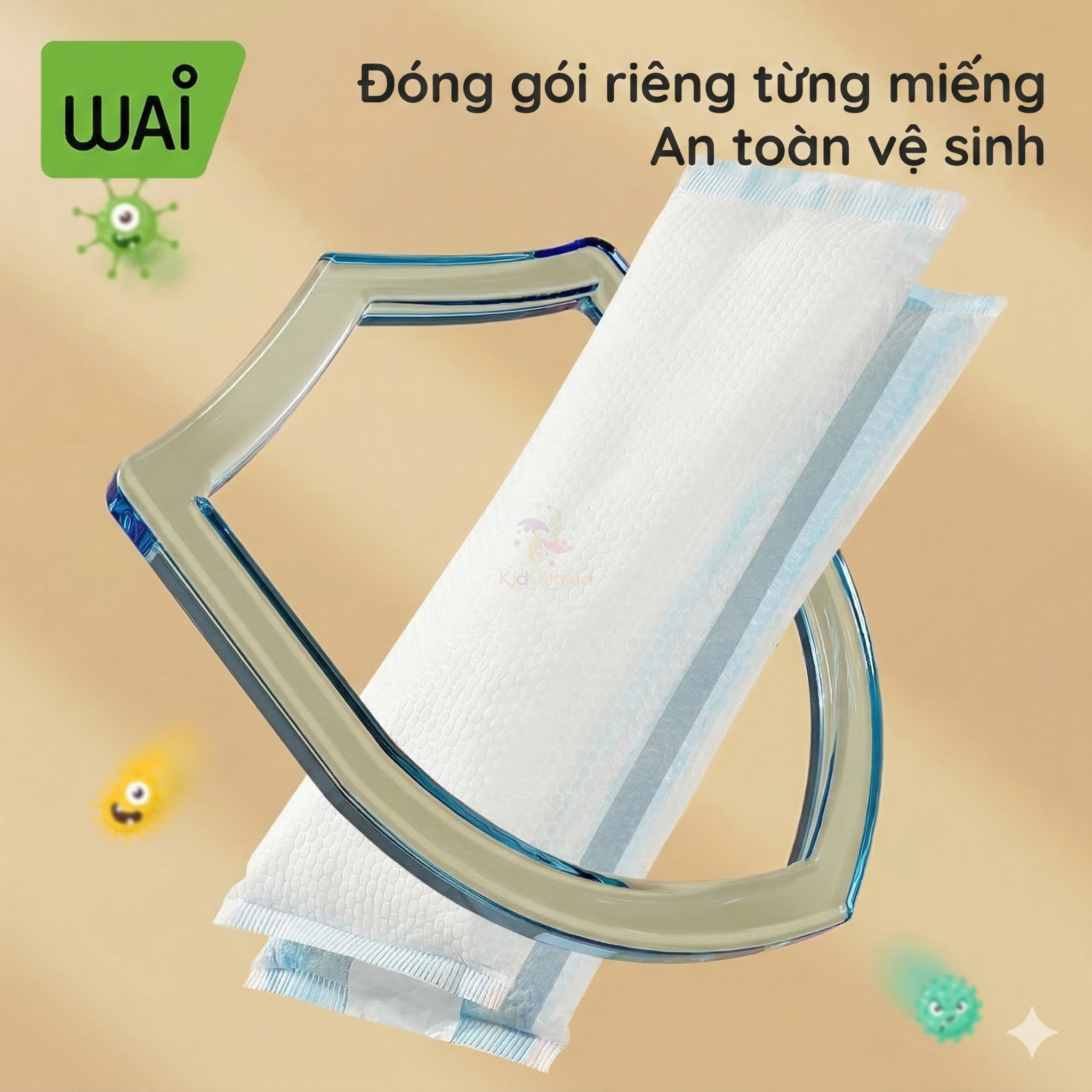 Miếng chườm lạnh dùng 1 lần cho mẹ sau sinh Wai Puerpera Cold Compress Pad / Madical Ice Pads chăm sóc vết rạch tầng sinh môn