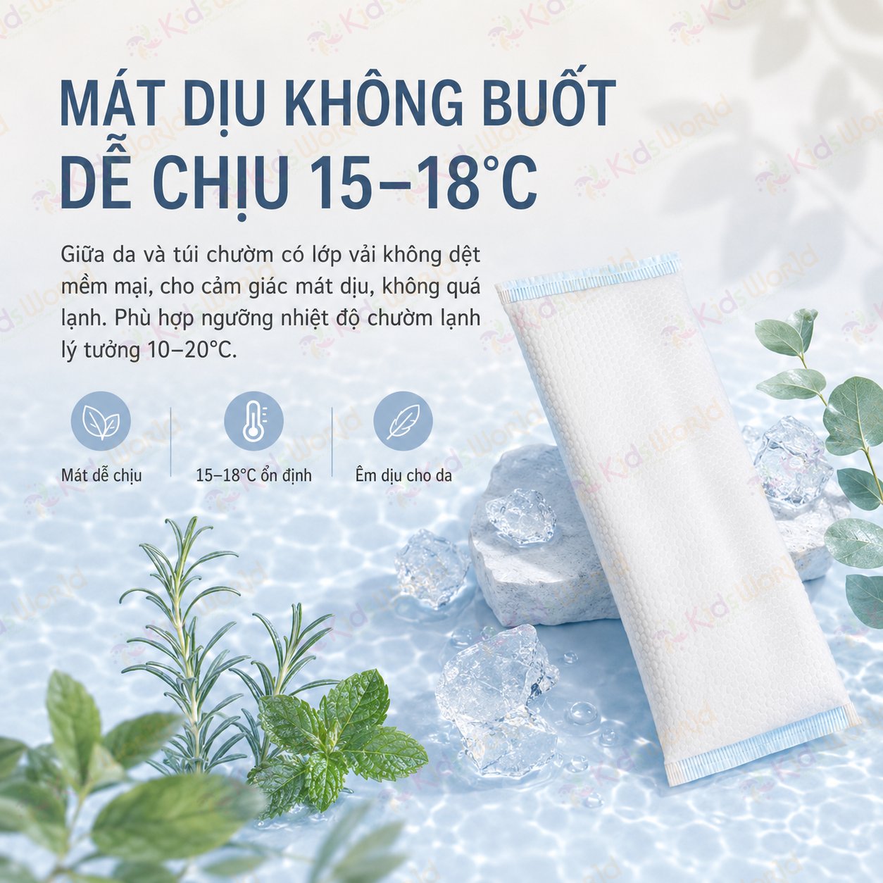Miếng chườm lạnh tầng sinh môn cho mẹ bầu sau sinh WAI Medical Ice Pads dùng 1 lần băng vệ sinh chườm lạnh giảm đau, giảm sưng, thấm hút sản dịch, dùng cho sinh thường & sinh mổ