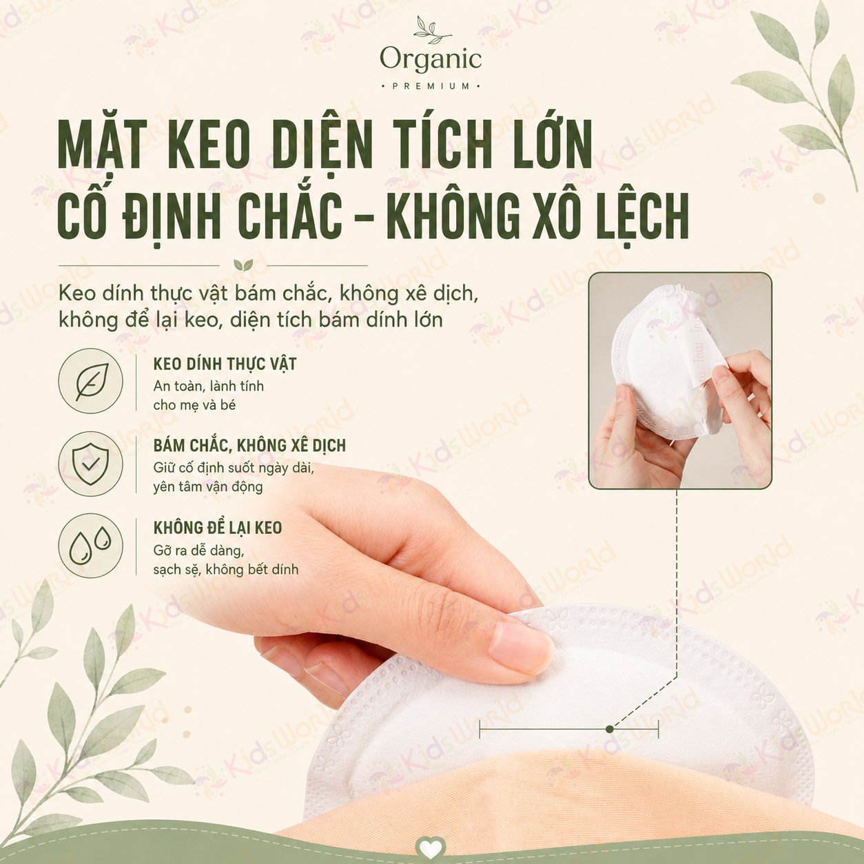 Miếng lót thấm sữa WAI Disposable Breast Pad siêu thấm 6 lớp chống tràn, thoáng khí, mỏng nhẹ cho mẹ sau sinh