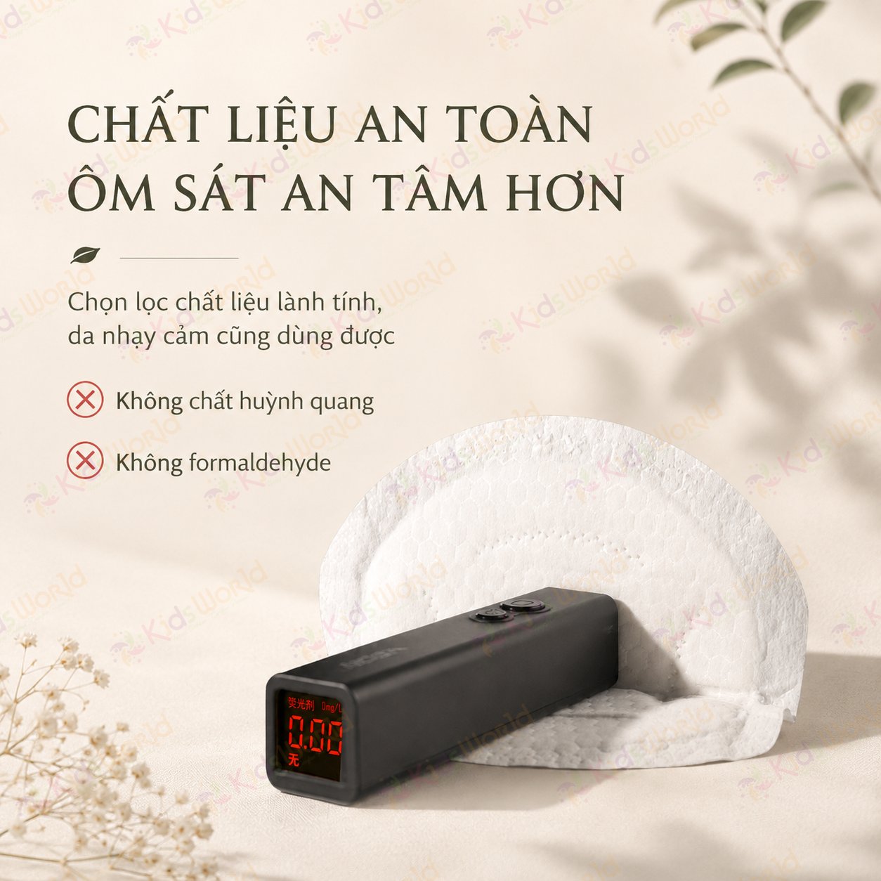 Miếng lót thấm sữa WAI Disposable Breast Pad siêu thấm 6 lớp chống tràn, thoáng khí, mỏng nhẹ cho mẹ sau sinh