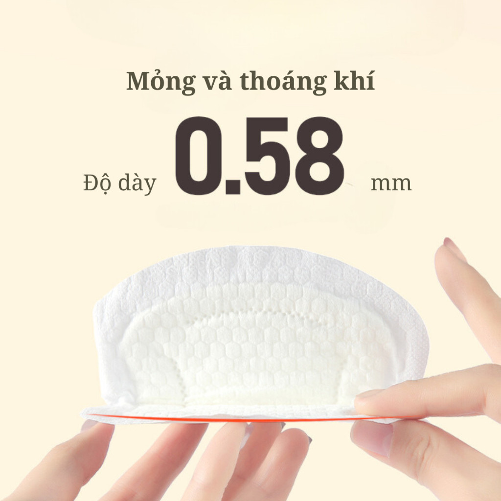 Miếng lót thấm sữa Wai siêu thấm với kết cấu 6 lớp chống tràn thoáng khí không bị nóng chất lượng tốt cho mẹ