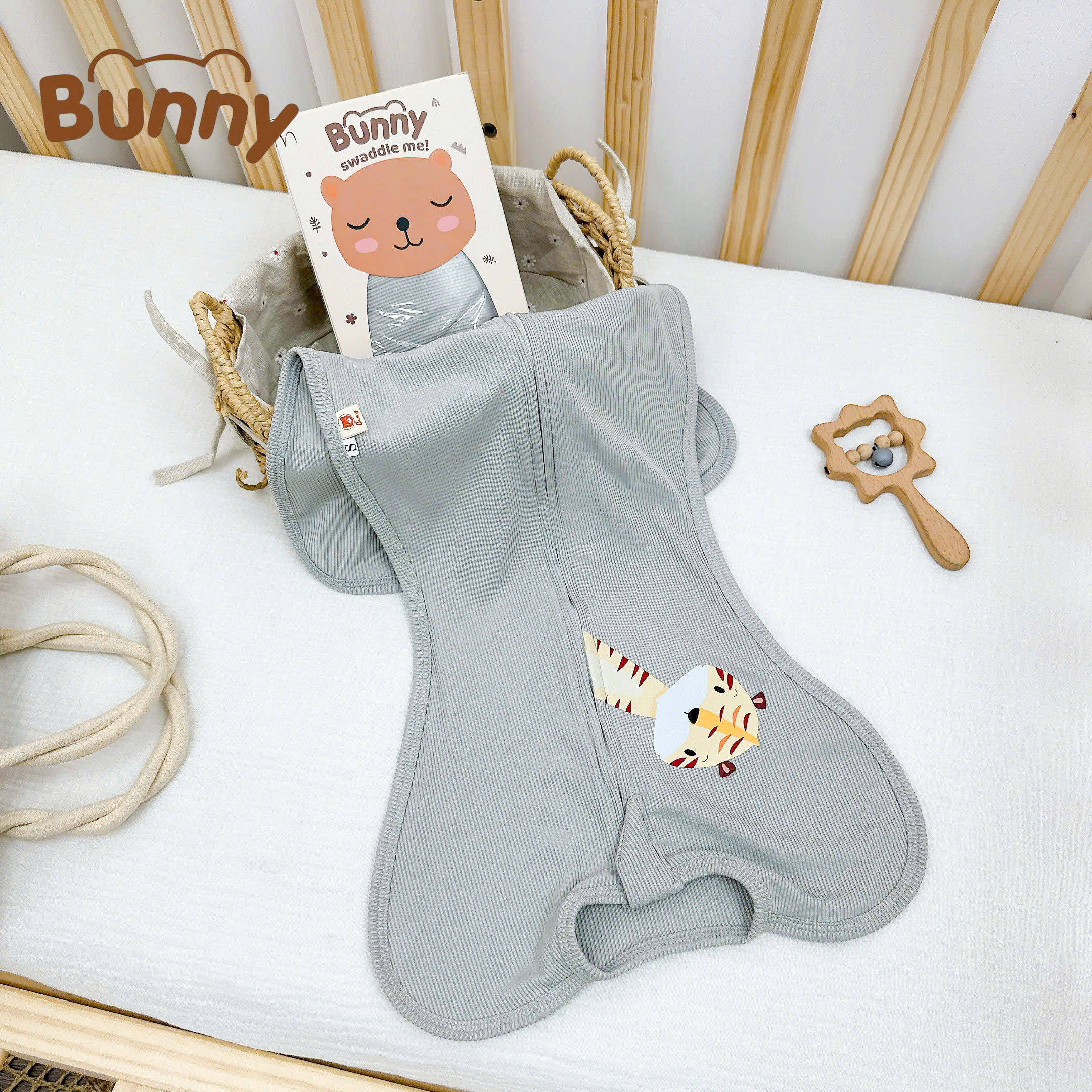 Nhộng chũn cho bé nhộng ngủ vải tăm lụa Hàn Bunny giải pháp cho bé có giấc ngủ ngon và sâu