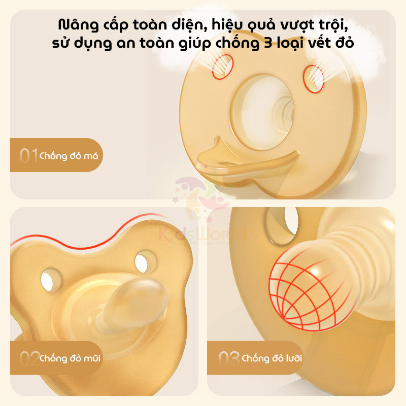 Set 2 ti giả cho bé Youkebei chất liệu silicon cao cấp phiên bản "Ngày & Đêm