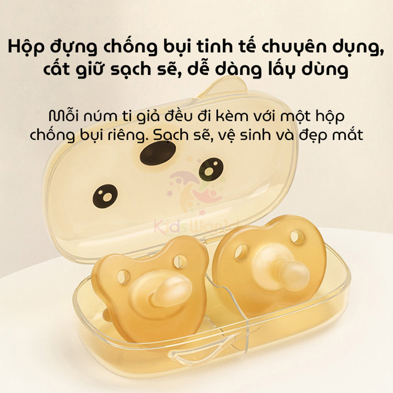 Set 2 ti giả cho bé Youkebei chất liệu silicon cao cấp phiên bản "Ngày & Đêm