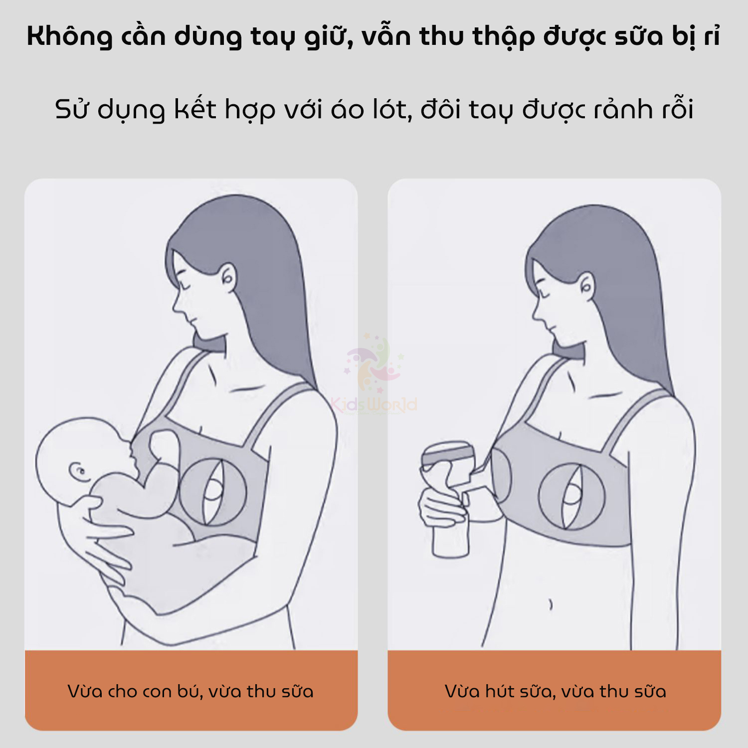 Phễu hứng sữa, cốc hứng sữa Wai All Silicone Milk Collector chất liệu silicone cao cấp có vòi rót tiện lợi