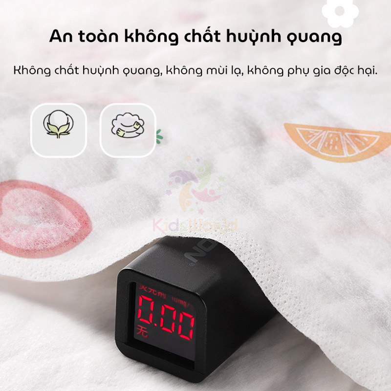 Set 10 yếm cổ hình hoa dùng 1 lần cho bé với 5 lớp chống thấm, thiết kế xoay 360° thông minh