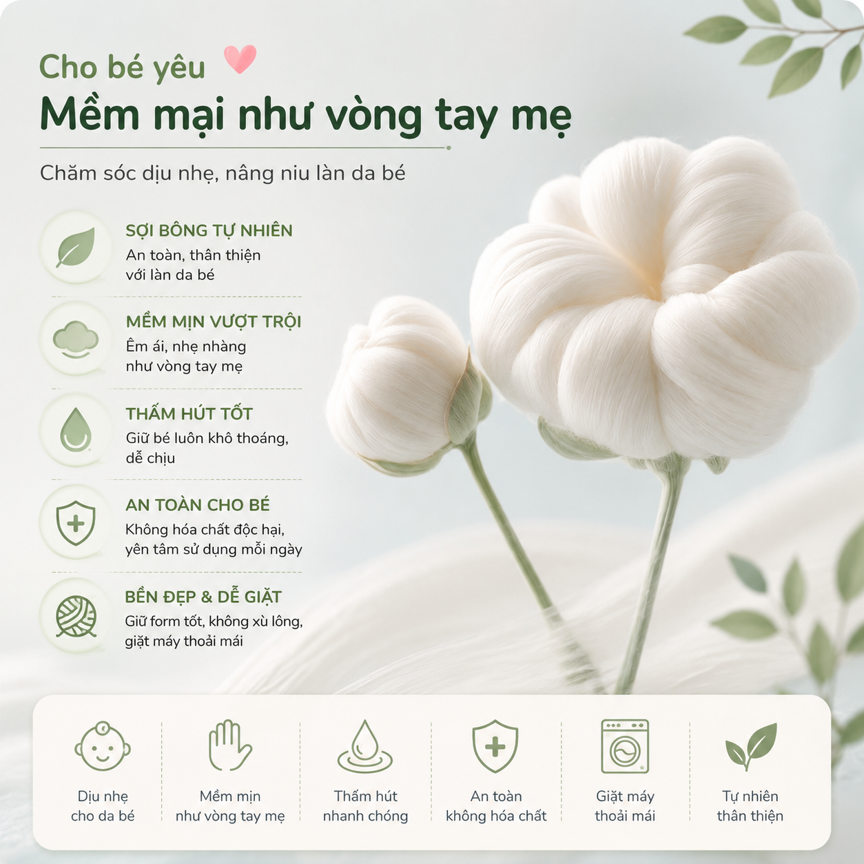 Set 5 khăn sữa cho bé in hình thú sợi bông tre 6 lớp, khăn xô cao cấp siêu thấm hút, mềm mại, kháng khuẩn cho trẻ sơ sinh