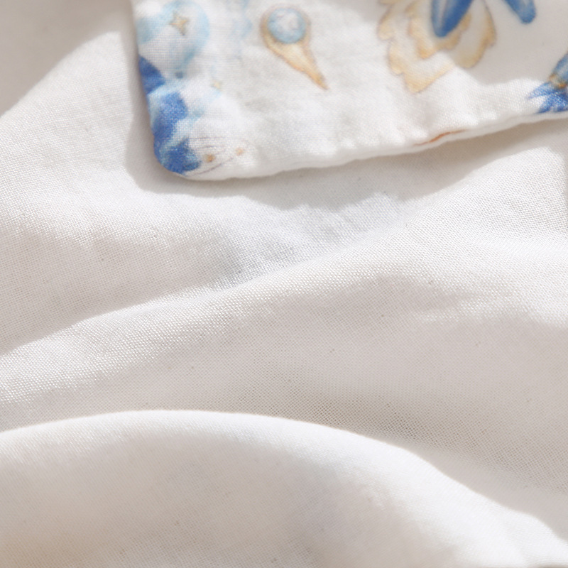 Set 5 khăn sữa sợi tre 4 lớp cho bé sơ sinh hoạ tiết hoạt hình cotton nguyên chất kích thước 25x25cm