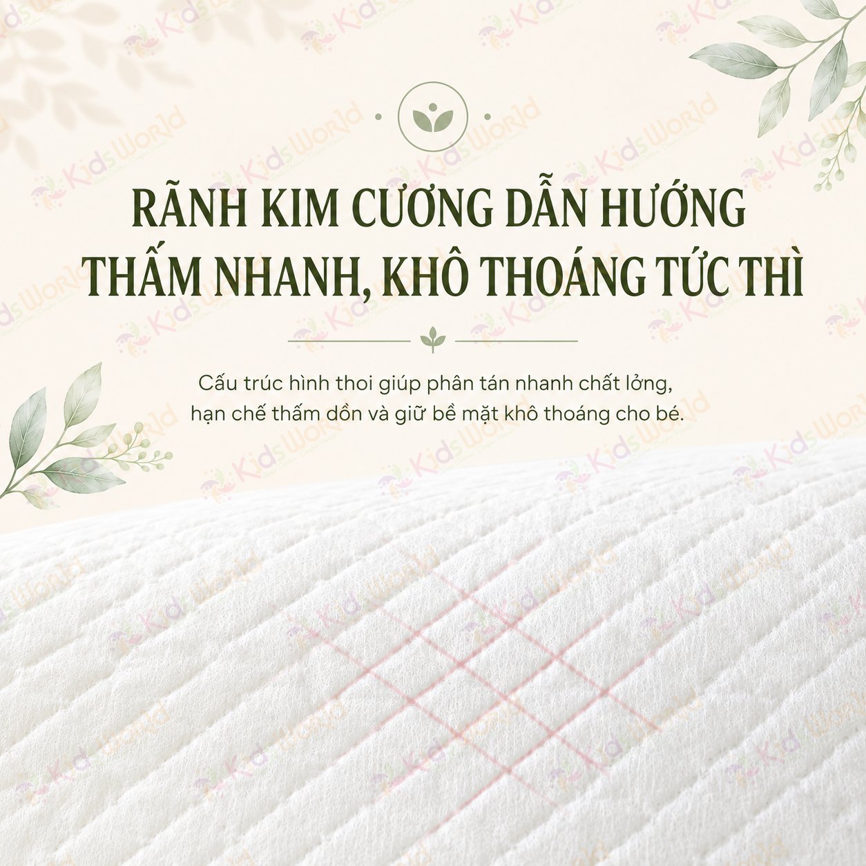 Tấm lót chống thấm dùng 1 lần Wai Isolation Pad thay tã bỉm cho bé & mẹ sau sinh mặt bông siêu mềm mại, thoáng khí, siêu thấm hút, chống thấm tuyệt đối