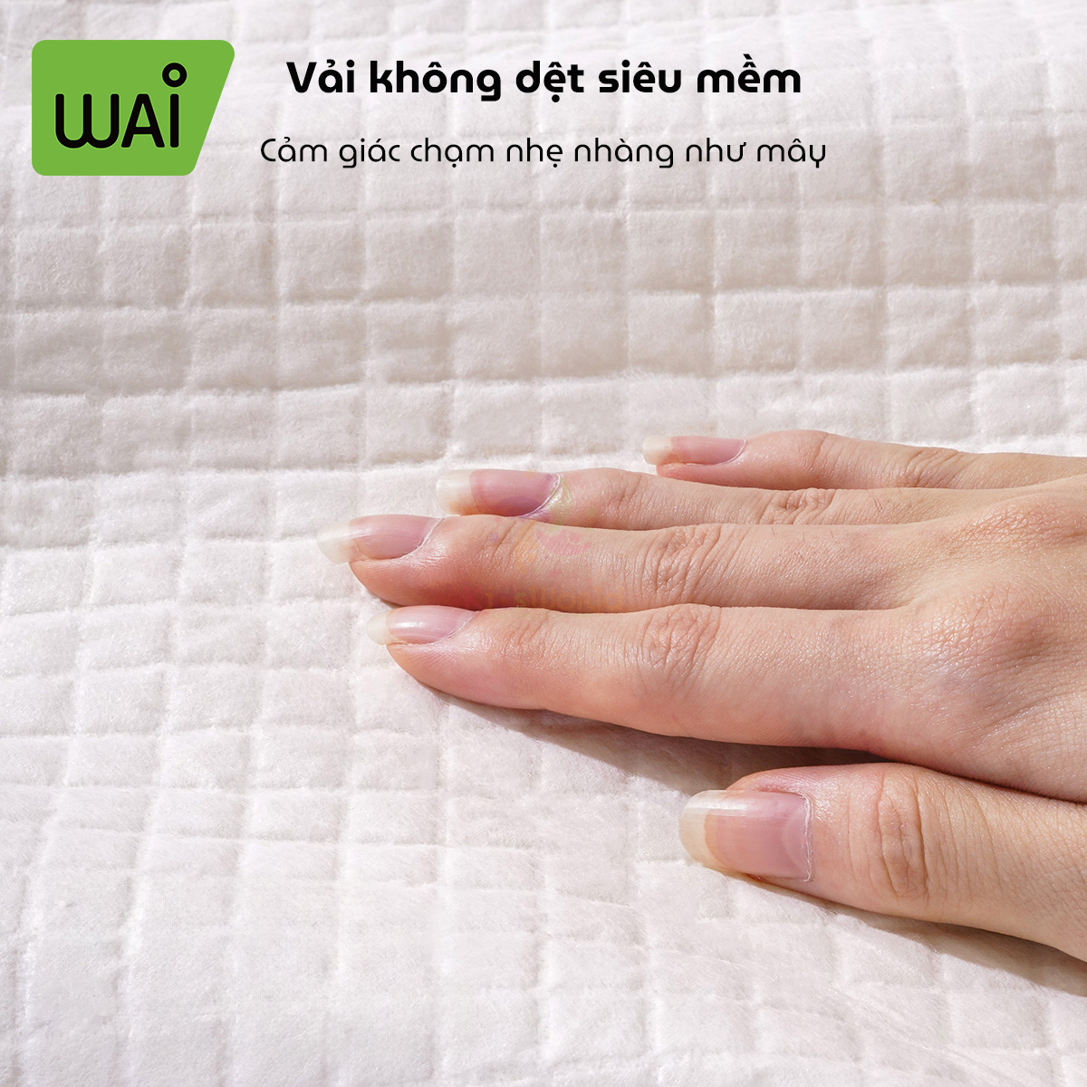 Tấm lót giường hậu sản cho mẹ sau sinh WAI Puerperal Nursing Pad phiên bản nâng cấp siêu dày bịch 10 miếng 60X90cm