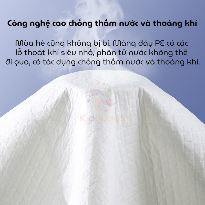 Tấm lót giường hậu sản cho mẹ sau sinh WAI Puerperal Nursing Pad phiên bản nâng cấp siêu dày bịch 10 miếng 60X90cm