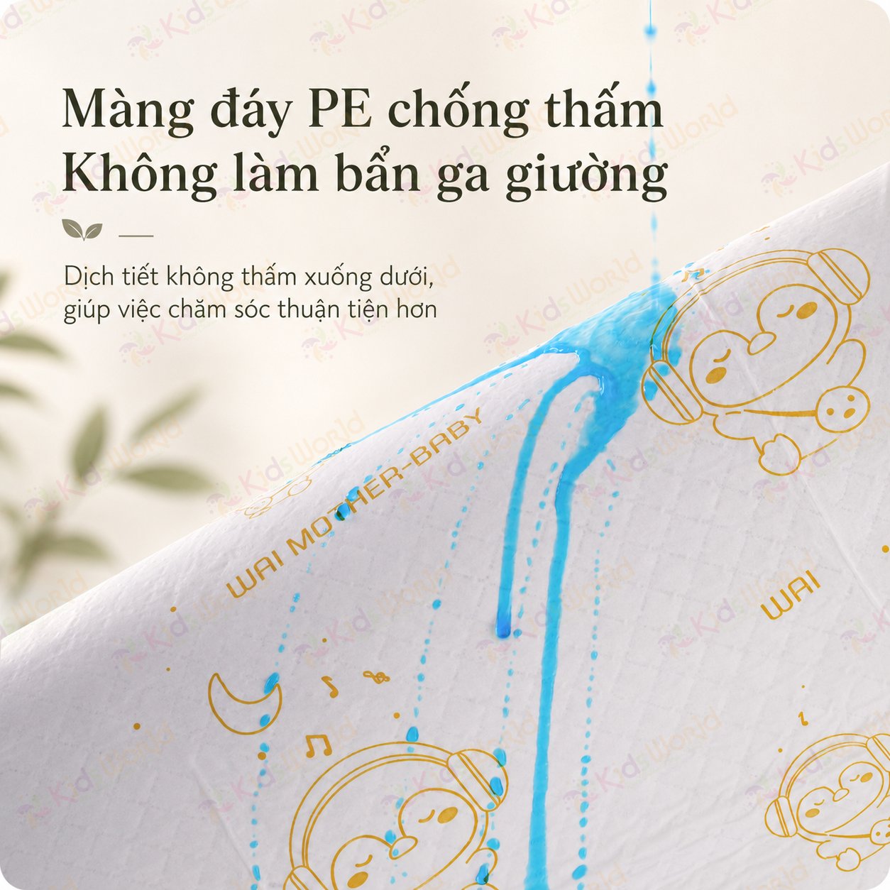 Tấm lót giường hậu sản cho mẹ sau sinh Wai Puerperal Nursing Pad phiên bản tiêu chuẩn tấm lót giường cho người già trẻ em thay tã