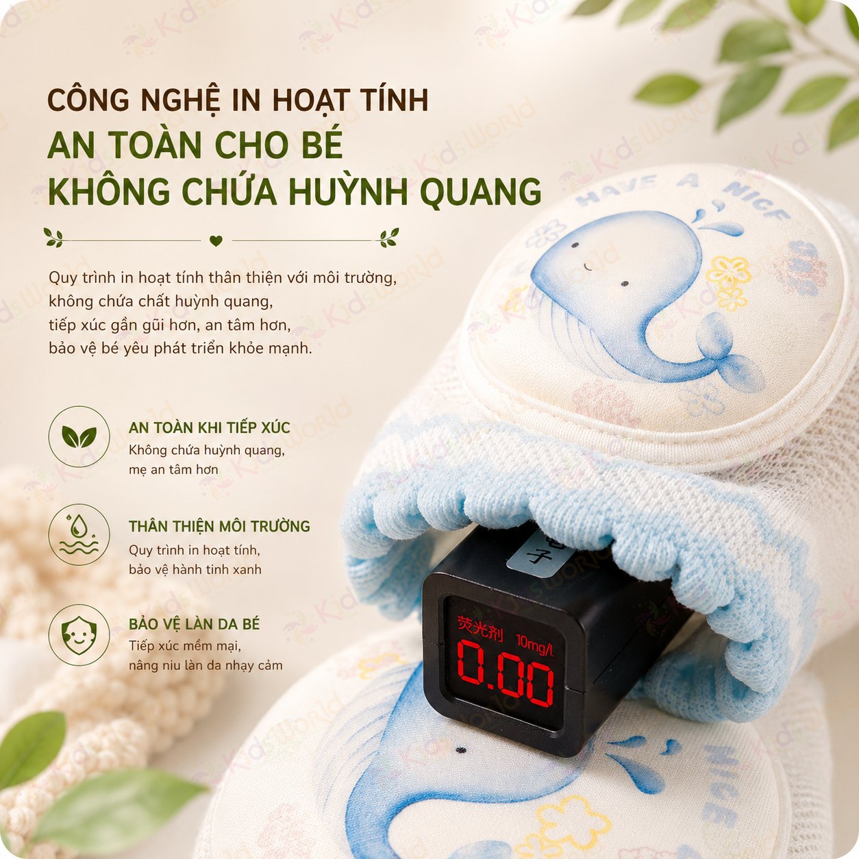 Tất vớ bảo vệ đầu gối cho bé tập bò, tập đi hoạ tiết cổ tích chống va đập, thoáng khí cao cấp