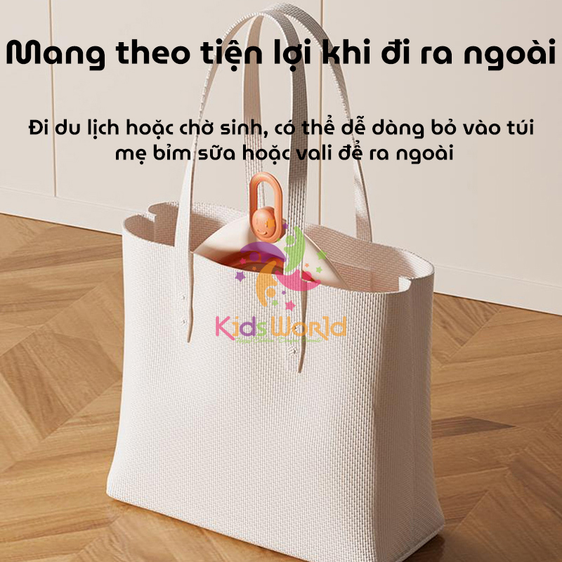 Thau chậu rửa mặt gấp gọn cho trẻ sơ sinh kiểu dáng hình thoi hoạ tiết động vật dung tích 3000ml chống rơi và chịu nhiệt độ cao