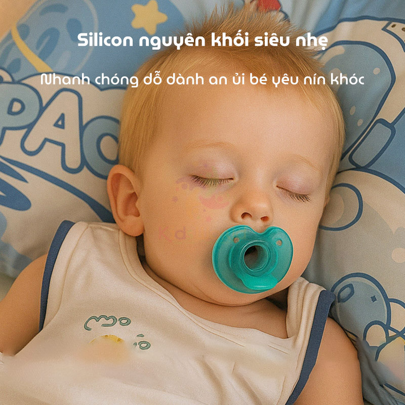 Ti giả, ti ngậm silicon cho bé X-KIDS 0-6 tháng, 6-18 tháng chống đầy hơi, làm dịu và hỗ trợ cai sữa