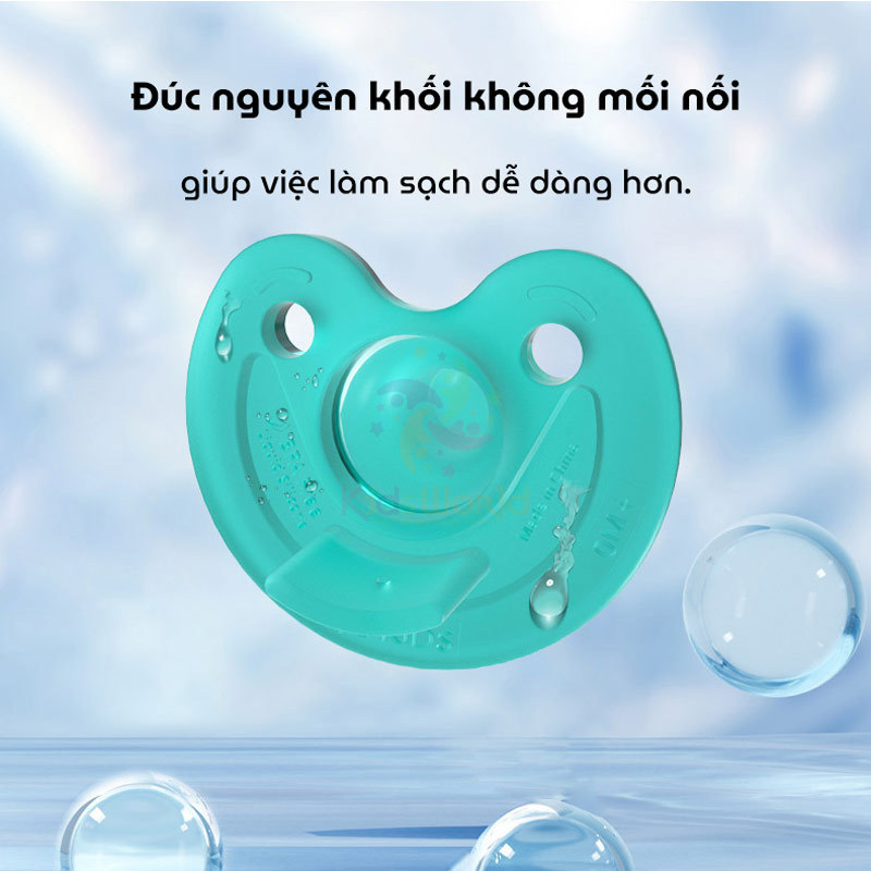 Ti giả, ti ngậm silicon cho bé X-KIDS 0-6 tháng, 6-18 tháng chống đầy hơi, làm dịu và hỗ trợ cai sữa