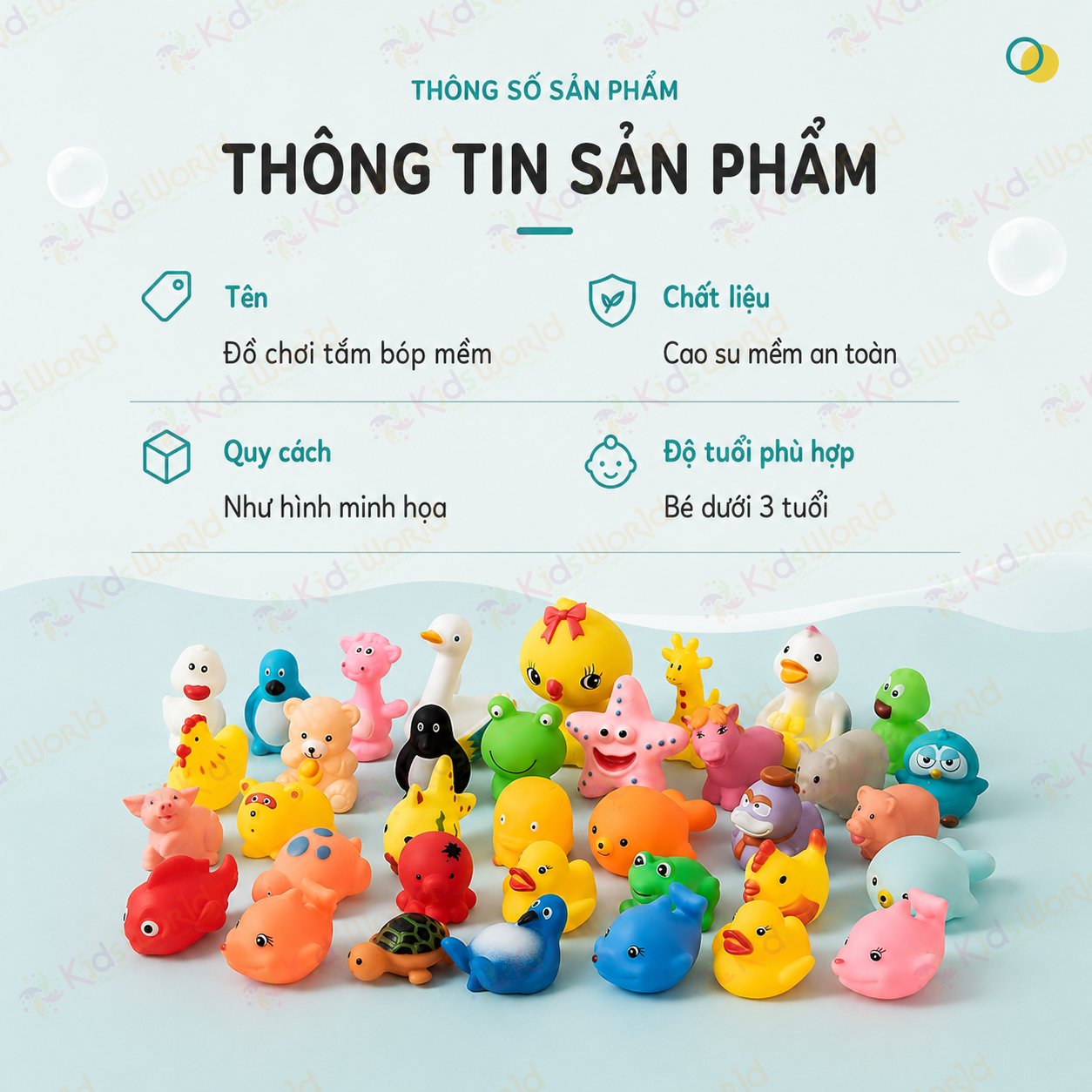 Túi đồ chơi tắm cho bé 12 con thú chip chip vui nhộn, đồ chơi cao su mềm nổi trên mặt nước, bóp kêu bíp bíp, tạo hình đáng yêu cho bé tắm ngoan hơn