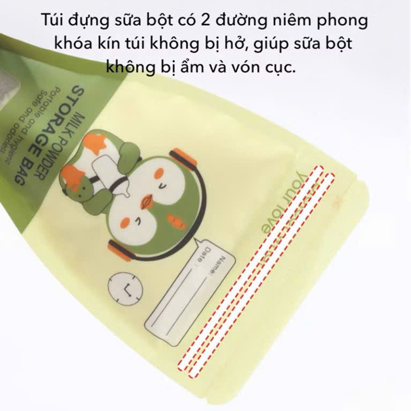 Túi đựng sữa bột, túi trữ sữa bột WAI Milk Powder gói 30 túi giúp mẹ chia sẵn cữ sữa bột cho bé