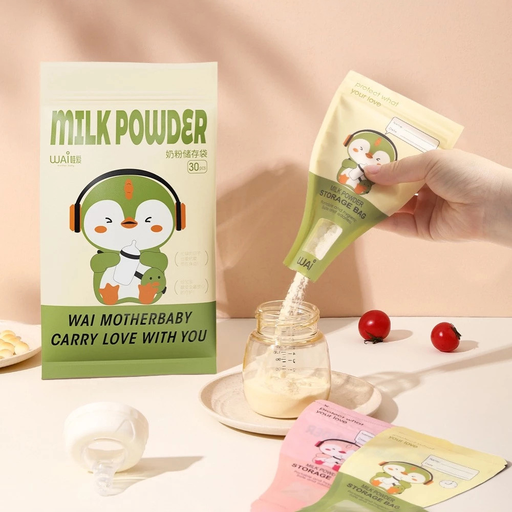 Túi đựng sữa bột, túi trữ sữa bột WAI Milk Powder gói 30 túi giúp mẹ chia sẵn cữ sữa bột cho bé