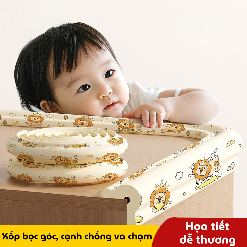 Xốp bọc góc, cạnh bàn bảo vệ bé yêu an toàn