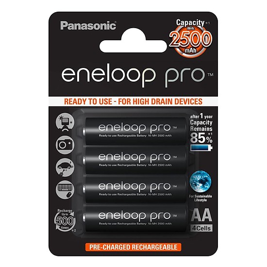 Pin sạc Eneloop Pro 2A 2500mah