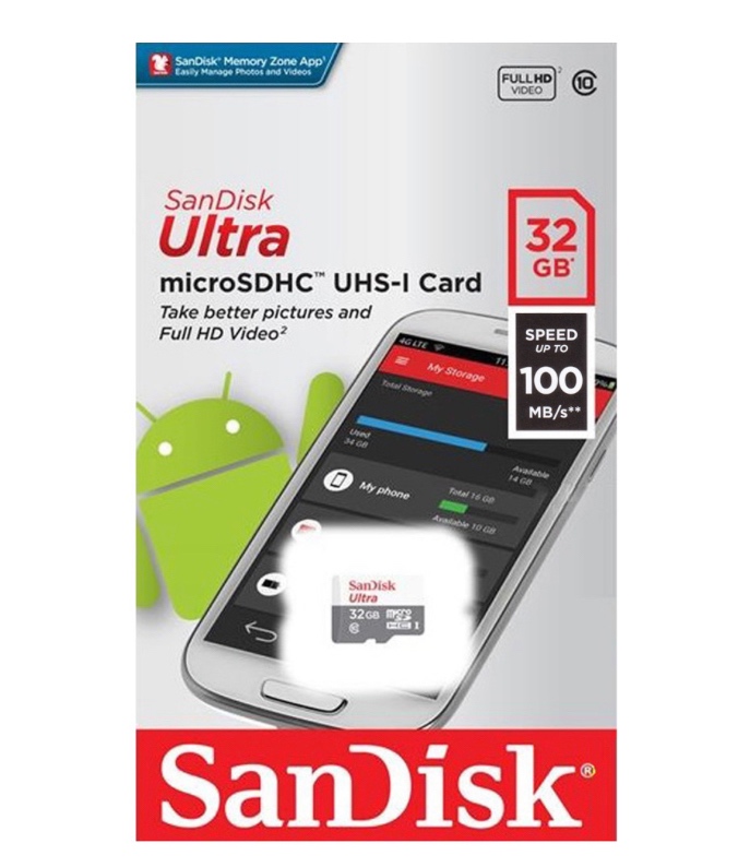 Thẻ Micro SD Sandisk ultra 32GB 100MB/s